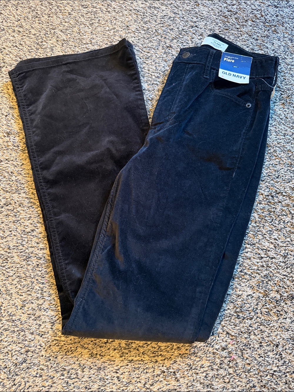 Old Navy Black Flare Corduroy Pants